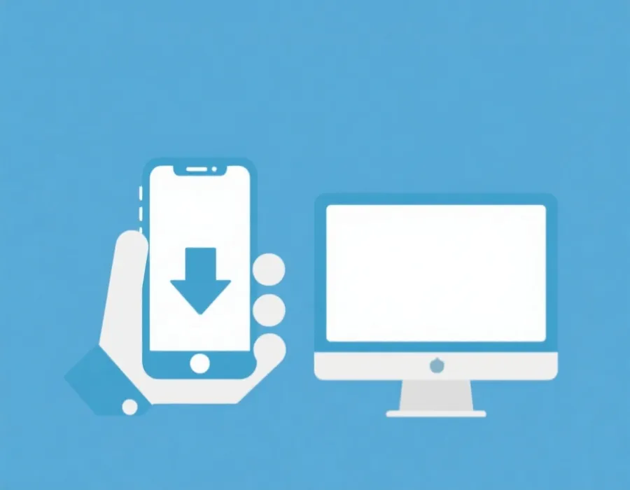 客户端下载与安装流程示意图