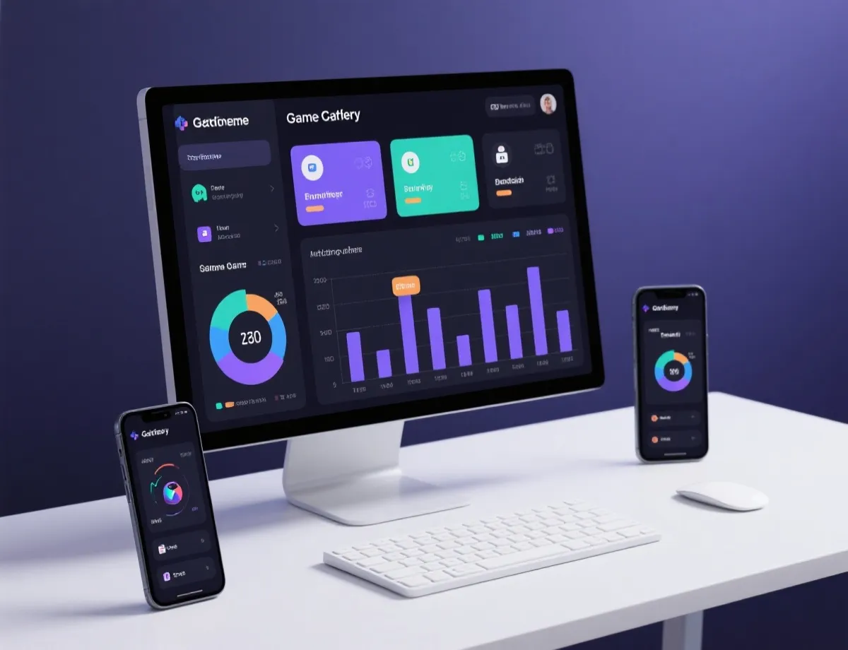 游戏分类与榜单界面示意图